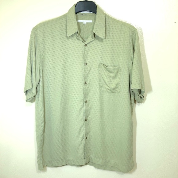 Perry Ellis Other - Perry Ellis 100% Silk Button Front Shirt